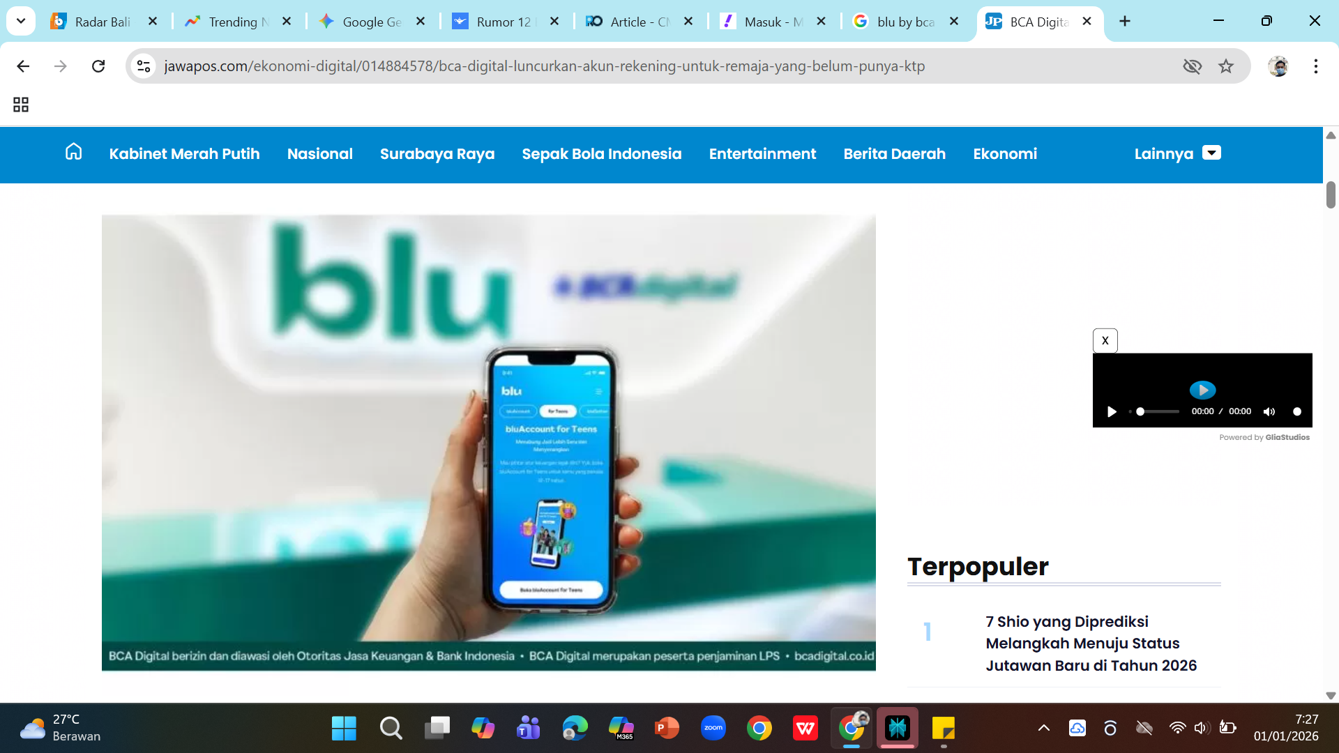 JELANG IPO - Blu dikabarkan masuk pipeline untuk IPO di awal 2026.