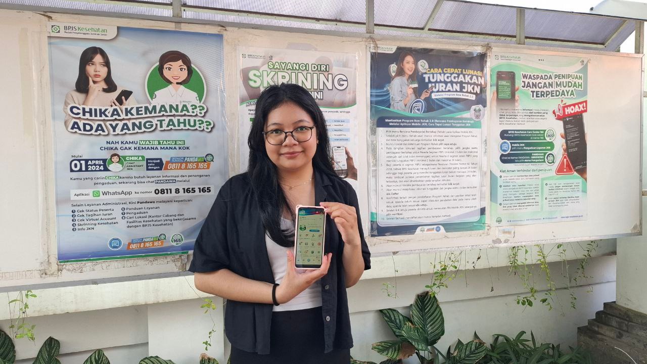 Aurora, peserta JKN segmen Pekerja Bukan Penerima Upah (PBPU) kelas 2.