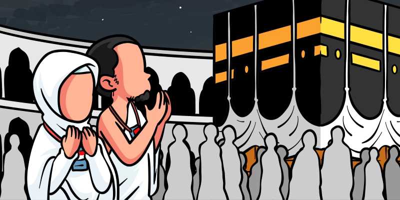 Ilustrasi haji dan umroh (JawaPos.com)