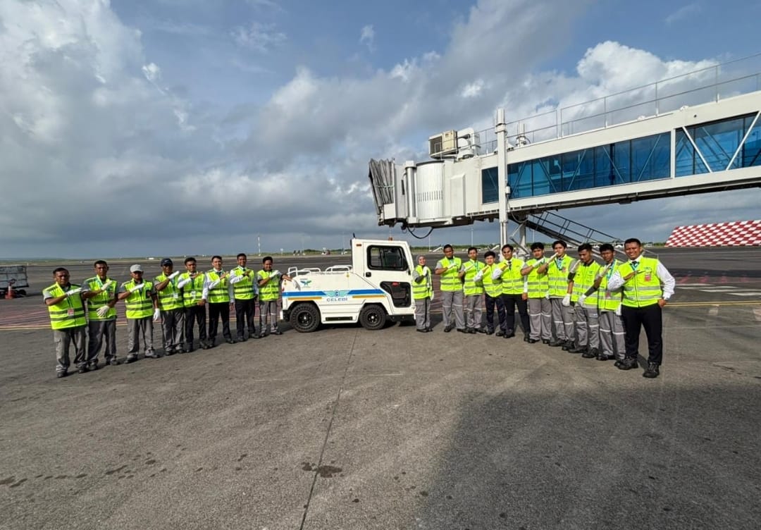 Peluncuran ground Handling Celebi Aviation pada 1 Januari 2026 lalu.