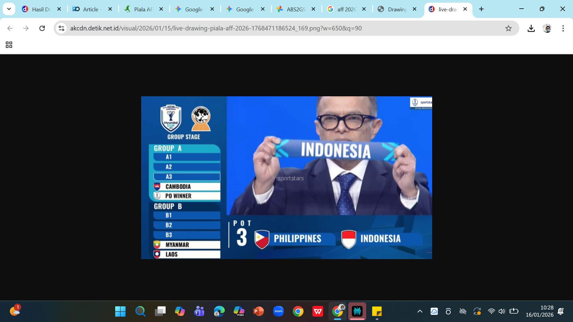 Drawing ASEAN Championship 2026 di Jakarta.