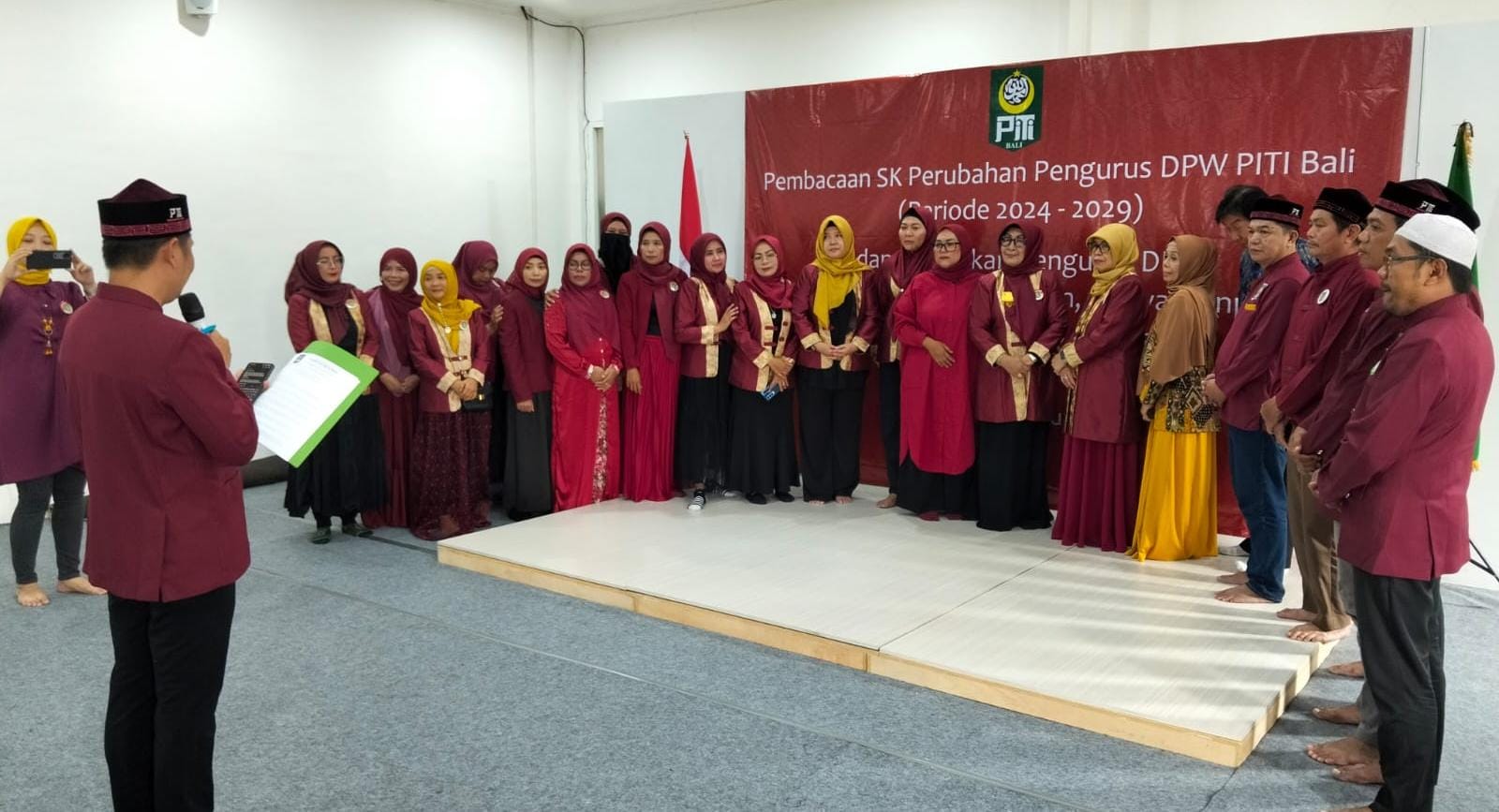 Pengurus PITI Bali yang baru saat dilantik