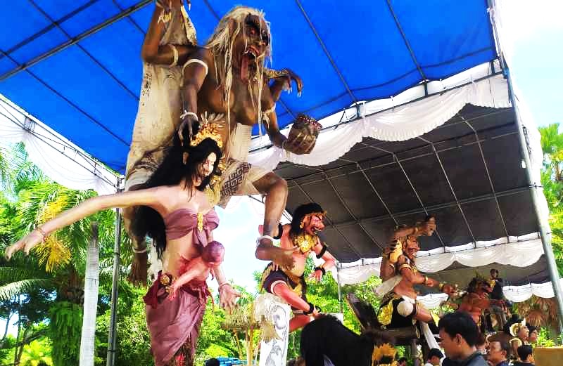 Ilustrasi lomba-ogoh-ogoh di Jembrana tahun lalu. (dok.Radar Bali)