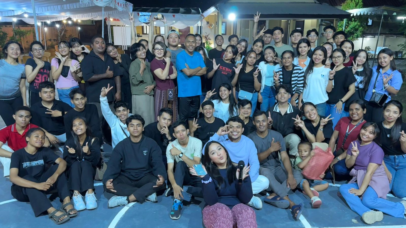 Suasana peresmian Gen Space di Jalan Tegal Harum, Perum Puri Candra Asri, Batubulan, Gianyar.