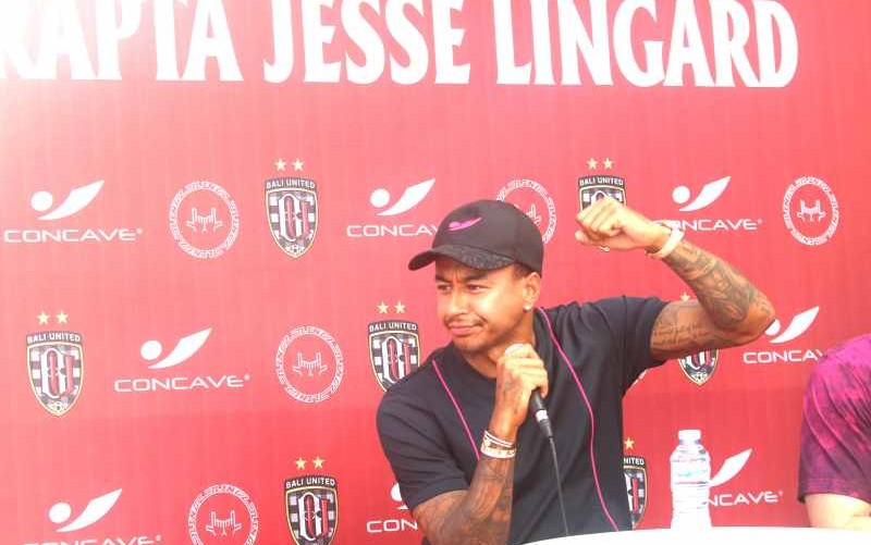 DIKABARKAN KE BANDUNG : Jesse Lingard saat di Training Center Bali United Senin, 12 Juni 2023 lalu.(miftahuddin/radar bali)