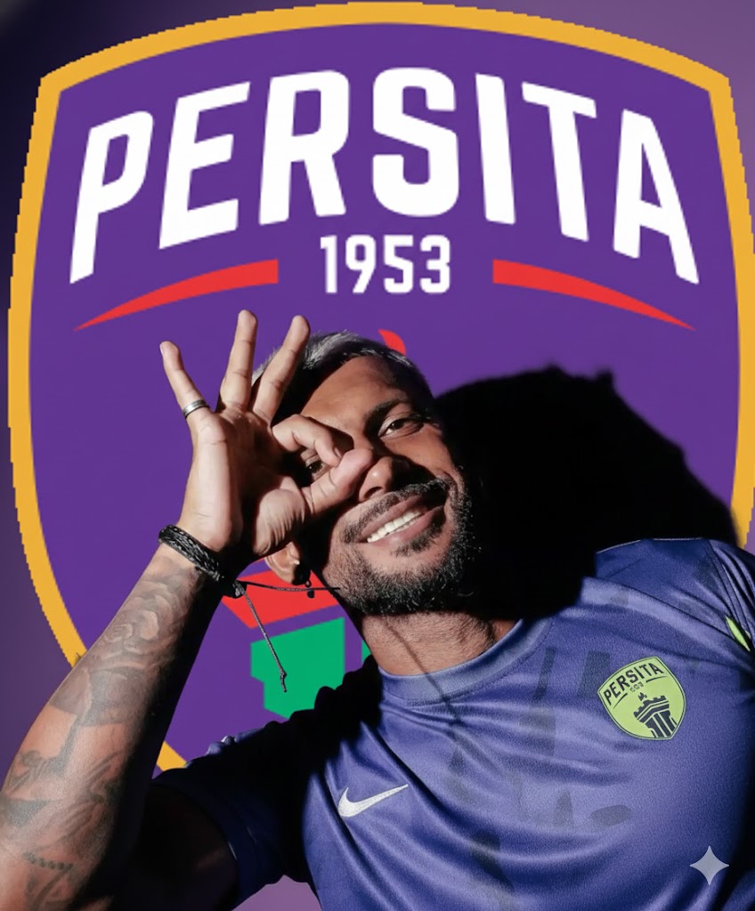 Matheus Alves mencetak gol terlambat Persita Tangerang ke gawang Bhayangkara FC untuk menyamakan kedudukan 1-1.