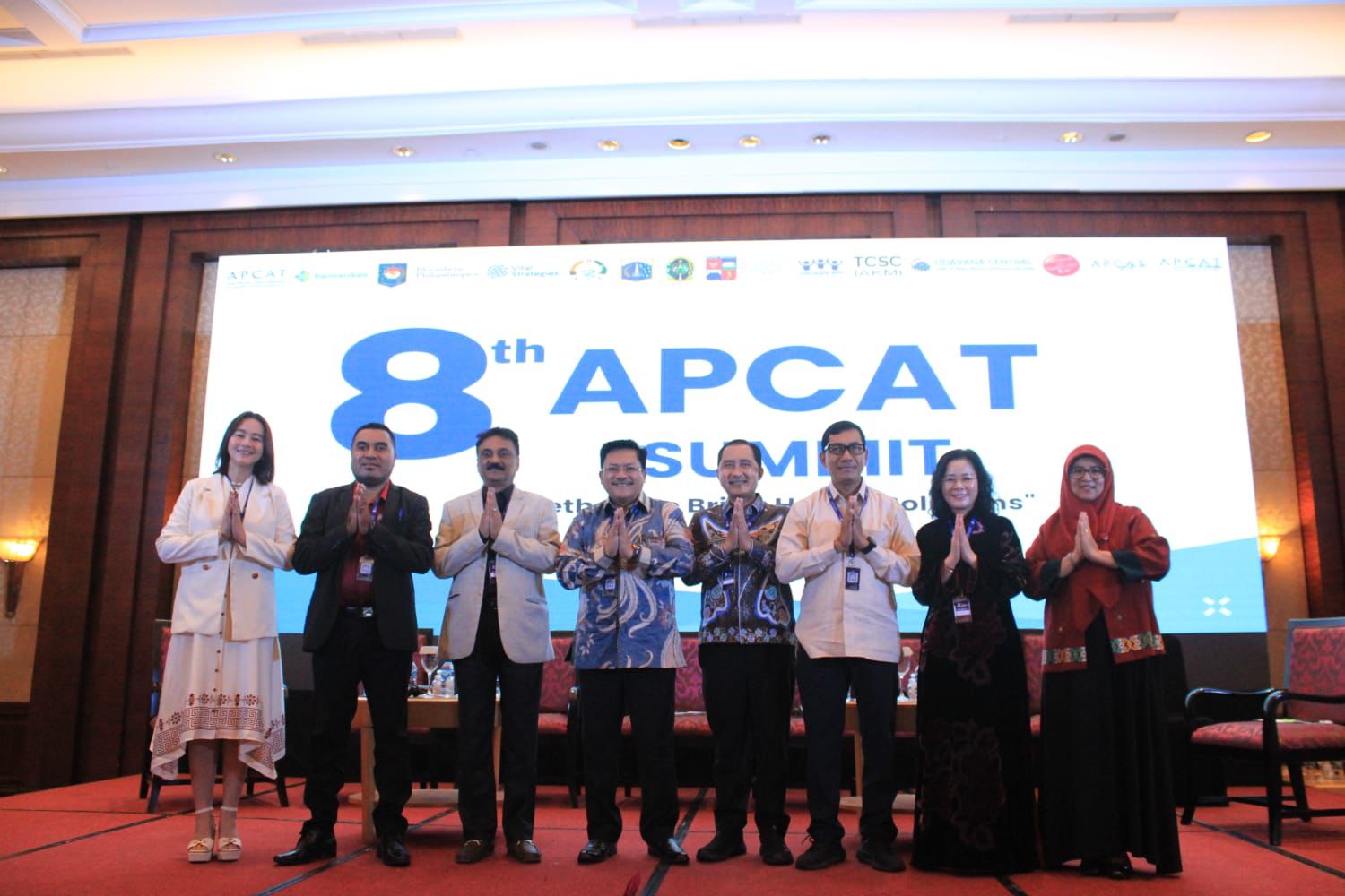 Pj Sekda Kota Denpasar I Gusti Ngurah Eddy Mulya (tiga dari kanan) saat hadiri Asia Pacific Cities Alliance for Health and Development (APCAT) Summit Ke - 8, di Hotel JW Marriot Jakarta.