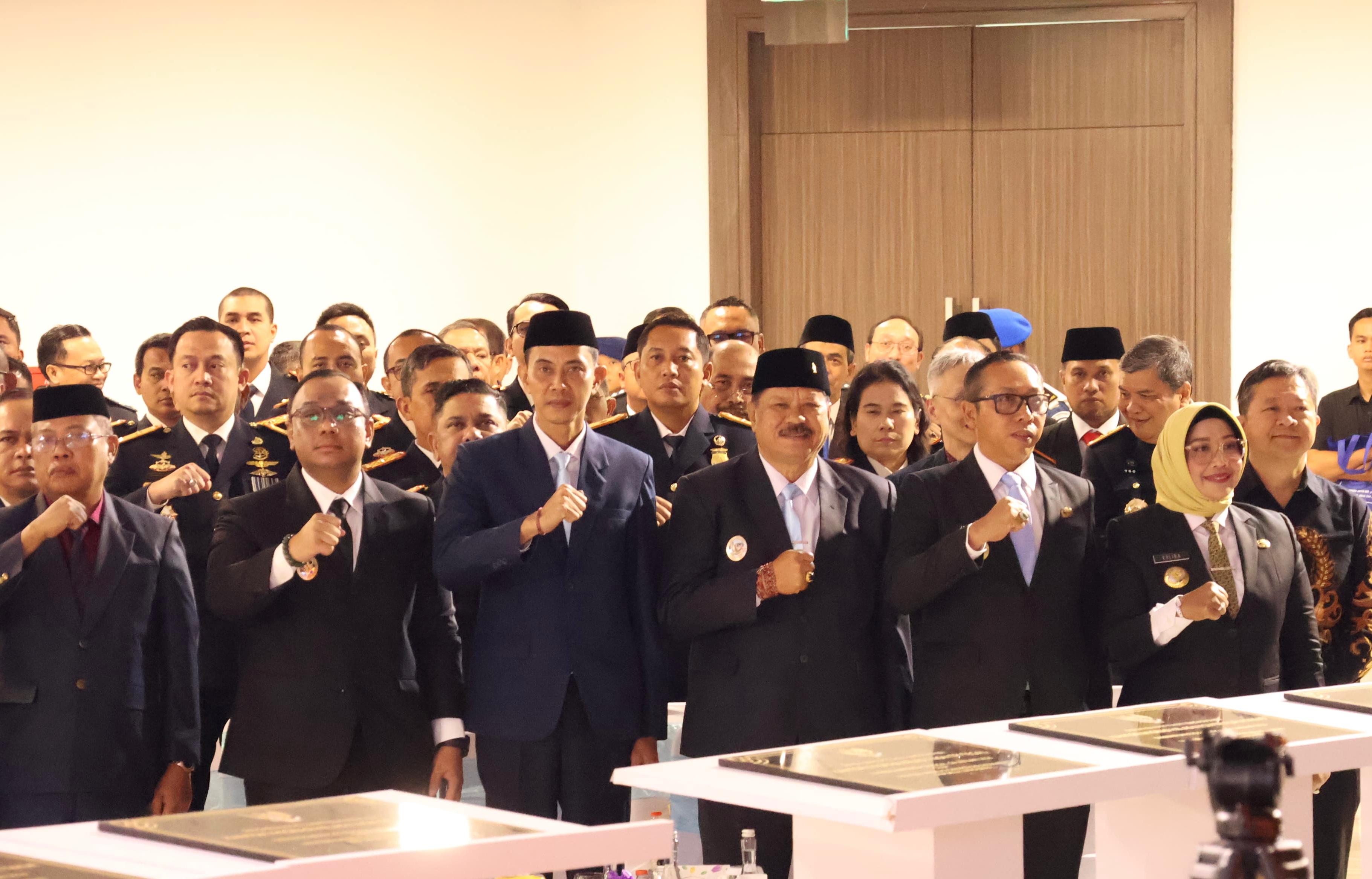 Wabup Klungkung Tjokorda Gde Surya Putra (tiga dari kiri depan) di Kampus Politeknik Pengayoman Indonesia Tanah Tinggi, Kota Tangerang, Banten, Senin (26/1/2026).