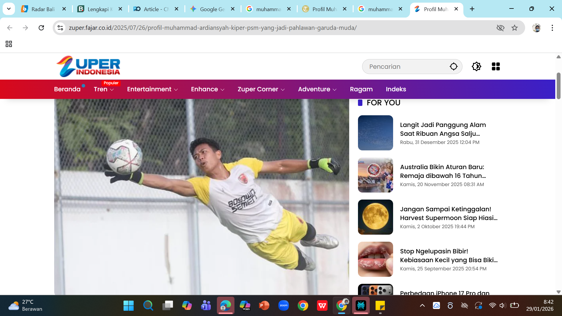 Kiper PSM Makassar Muhammad Ardiansyah resmi direkrut Persijap Jepara hingga akhir musim kompetisi. Meski moncer di timnas, Ardiansyah masih 0 menit bermain di Juku Eja.