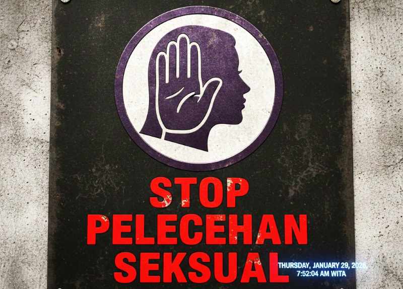 ilustrasi stop pelecehan seksual.(gambar digital gemini/radar bali)