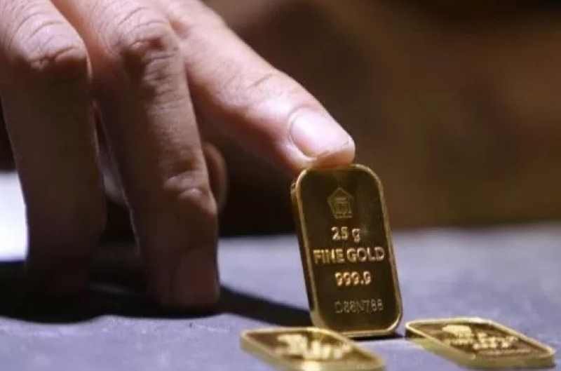 Ilustrasi emas antam . (dok. Jawa Pos.com)