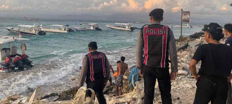 TAK TERTOLONG :  Turis Korea Seungmin Ryu sempat dievakuasi dari Manta Point, Nusa Penida, namun akhirnya meninggal. (Polsek Nusa Penida)