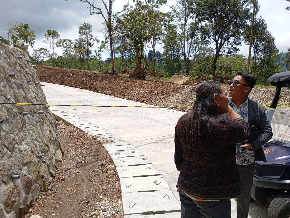 Salah satu lokasi di Bali Handara yang disegel Sat Pol PP Provinsi Bali. (Junior/Radar Bali)