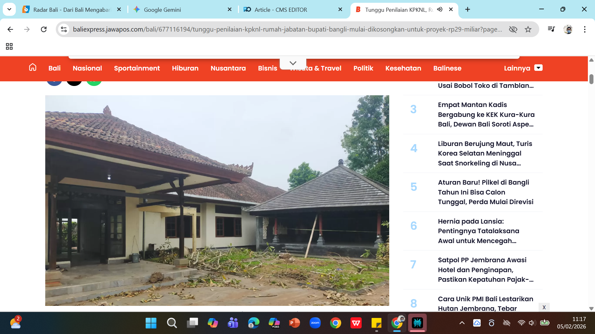 Rumah dinas bupati Bangli
