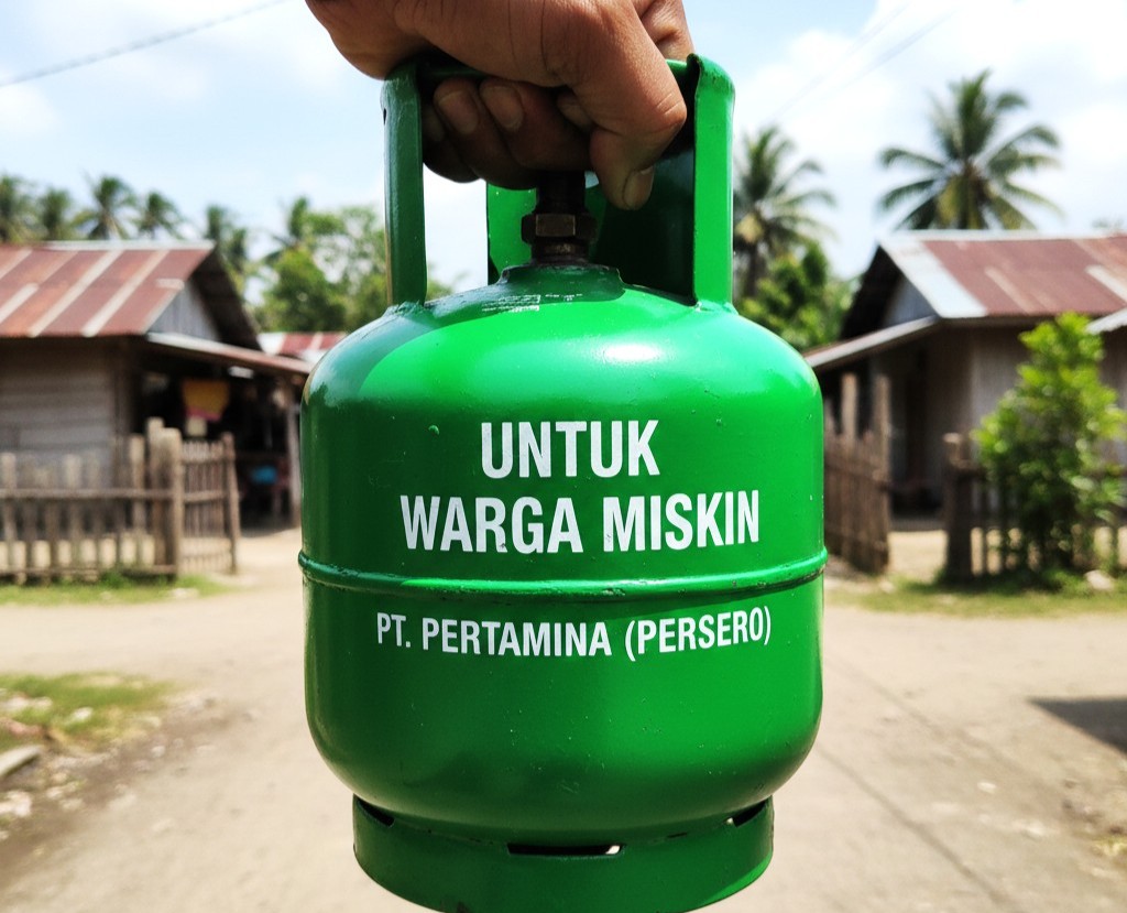 ilustrasi elpiji 3 kg. (gambar digital gemini/radar bali)