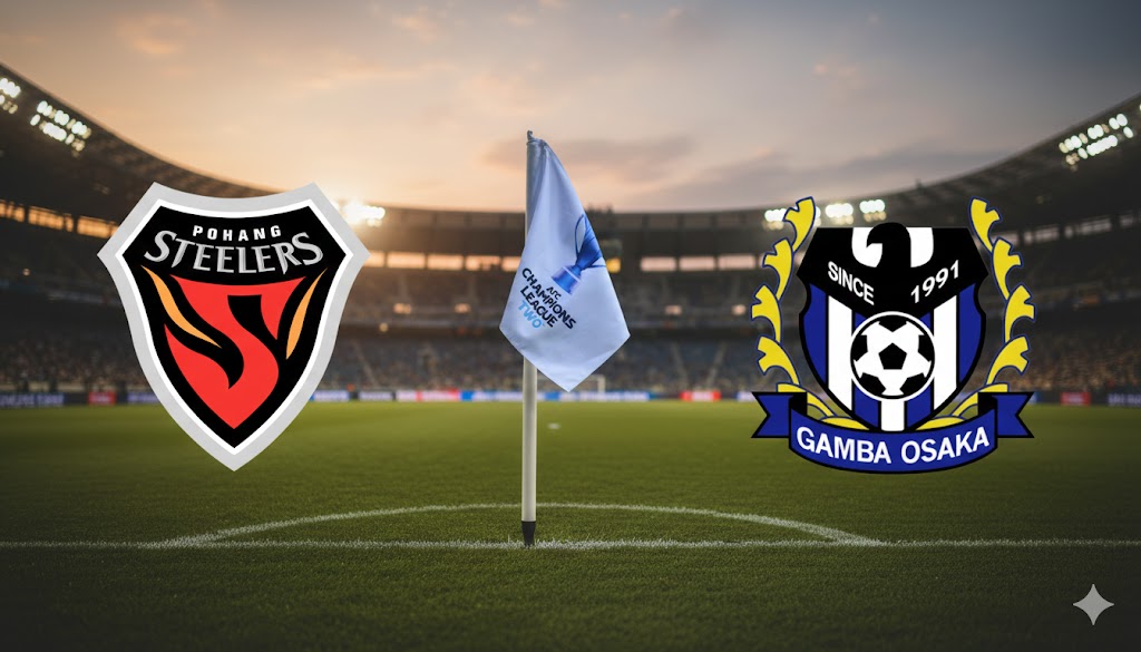 Pohang Steelers dan Gamba Osaka bermain imbang 1-1 di Pohang Steel Yard di babak 16 besar AFC Champions League 2.