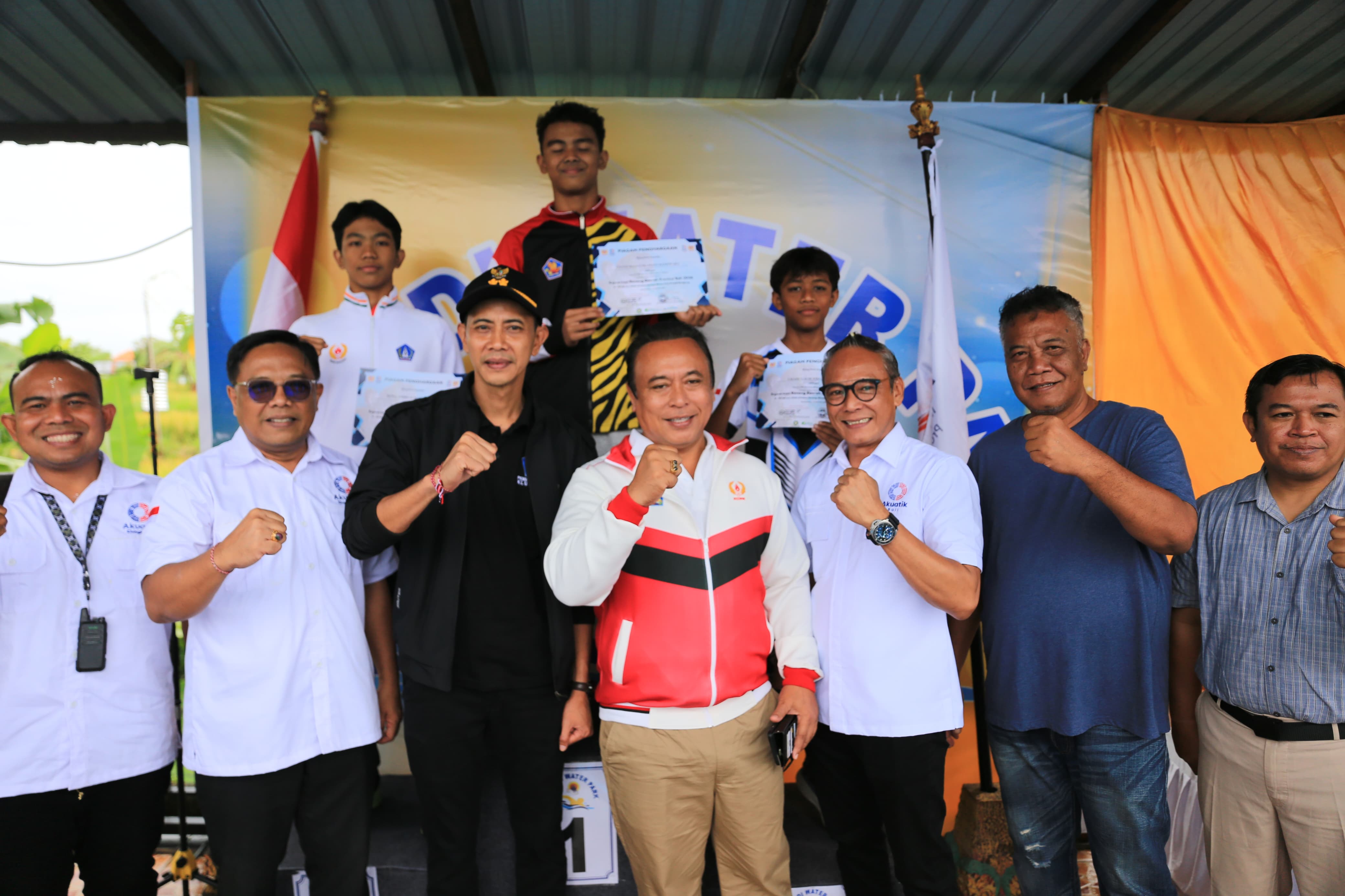 Kejurda Akuatik Indonesia Pengprov Bali Tahun 2026 yang digelar di Kolam Renang Wisata Tirta Srinadi, Klungkung, Sabtu (14/2).