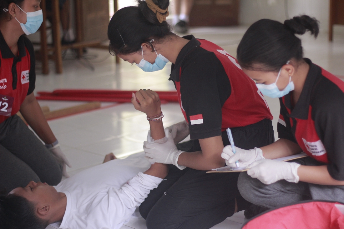 Ekstrakurikuler PMR KSPAN Trisma dalam salah satu sesu EPT XI, 14 Februari 2026.