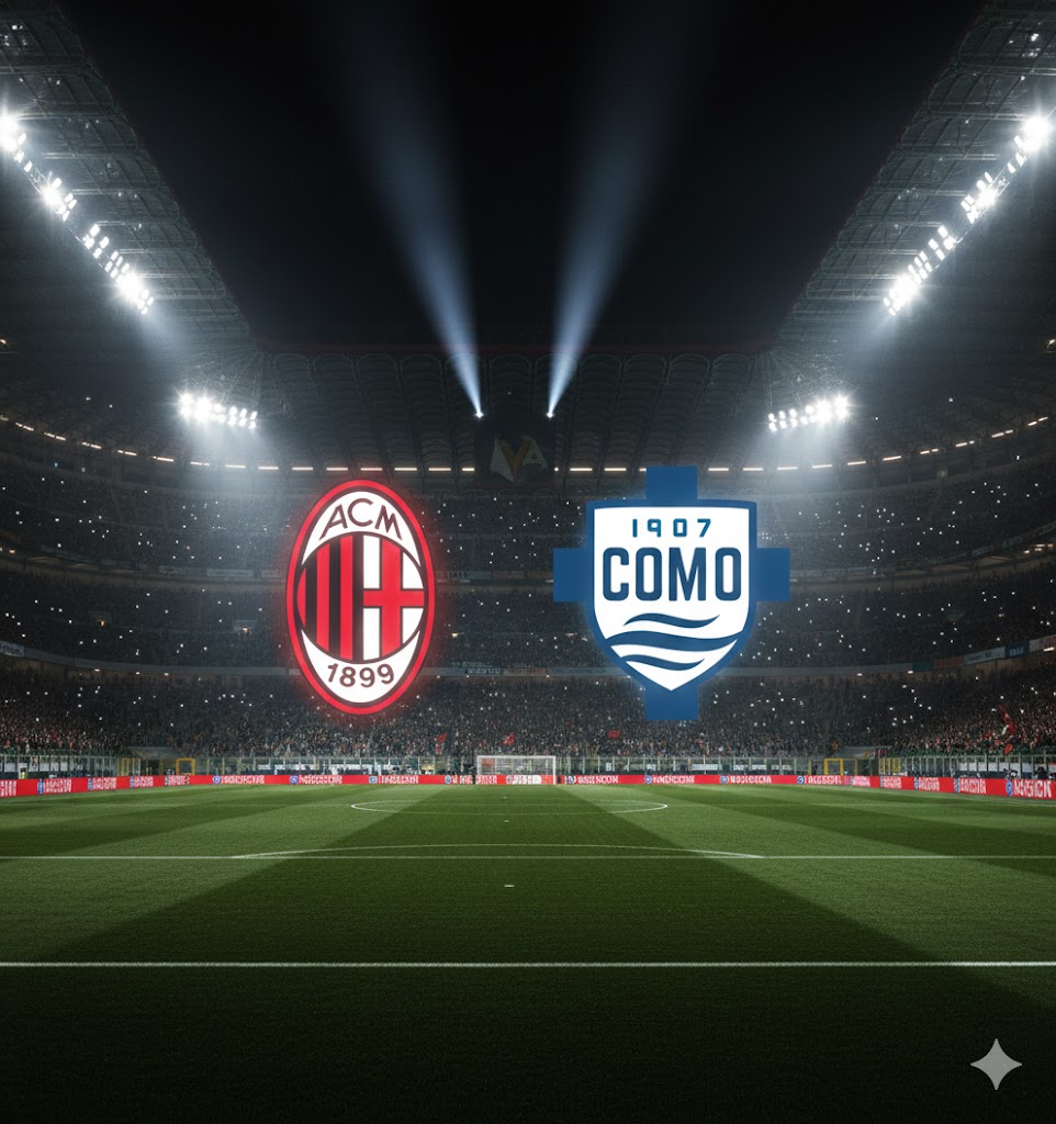 AC Milan berupaya memangkas jarak 8 poin dari Inter Milan dalam laga melawan Como 1907 di San Siro.