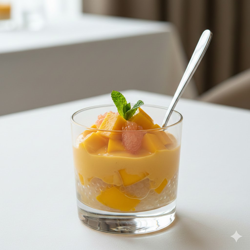 Creamy Mango Sago (Hong Kong Style)