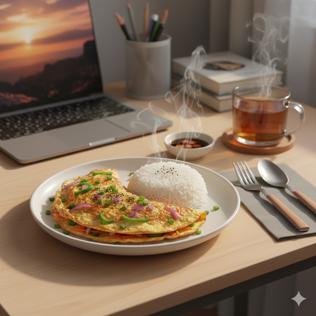 omelet sayuran
