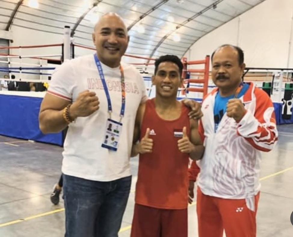 Ketua Pertina Balk Made Muliawan Arya atau De Gadjah bersama almarhum I Gusti Agung Adi Swandana (kanan).