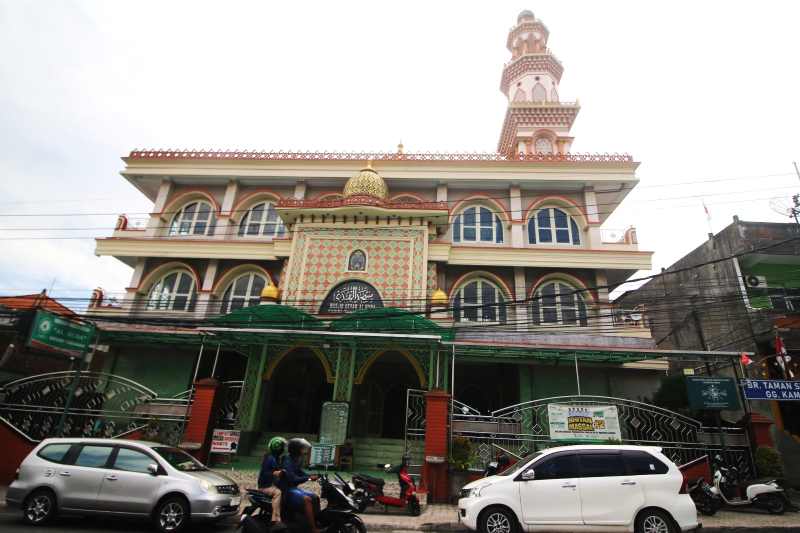 ilustrasi Masjid Alhuda Kediri, Tabanan. (Miftahuddin/Radar Bali)