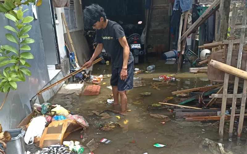 Genangan air di Kawasan Tukad Balian (adrian suwanto)
