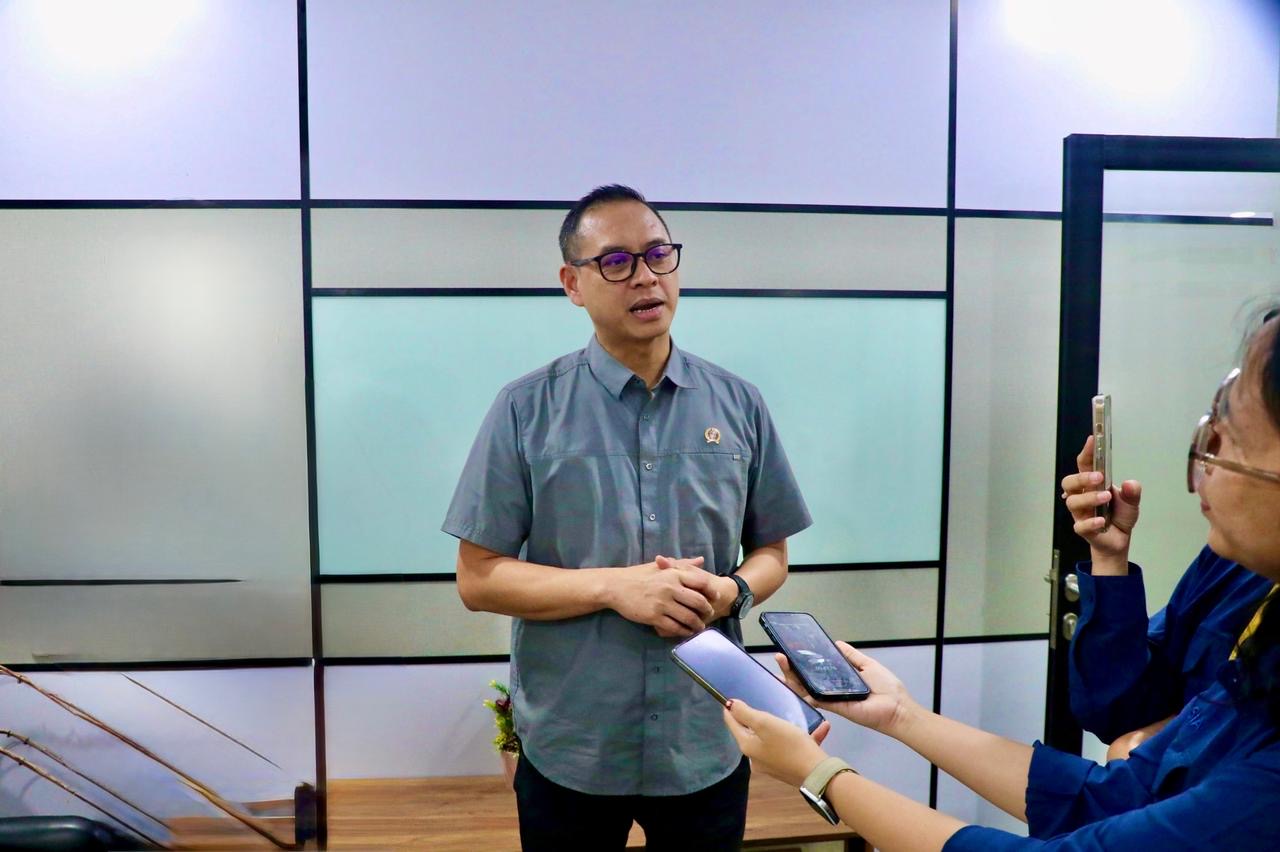 Humas Kementerian ATR/BPN Shamy Ardian, saat ditemui di Kementerian ATR/BPN, Jakarta, Jumat (20/02/2026).