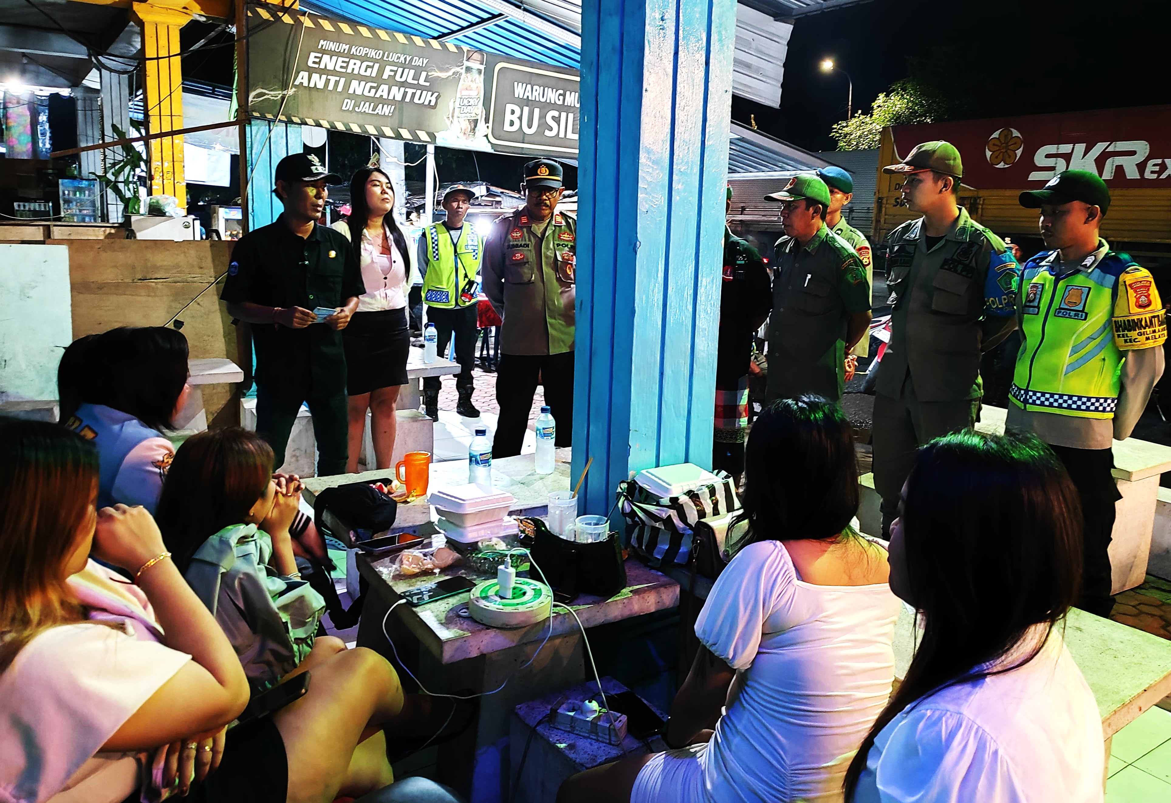 DISIDAK : Pantauan inspeksi mendadak  kafe di Kelurahan Gilimanuk. (Foto: Lurah Gilimanuk)