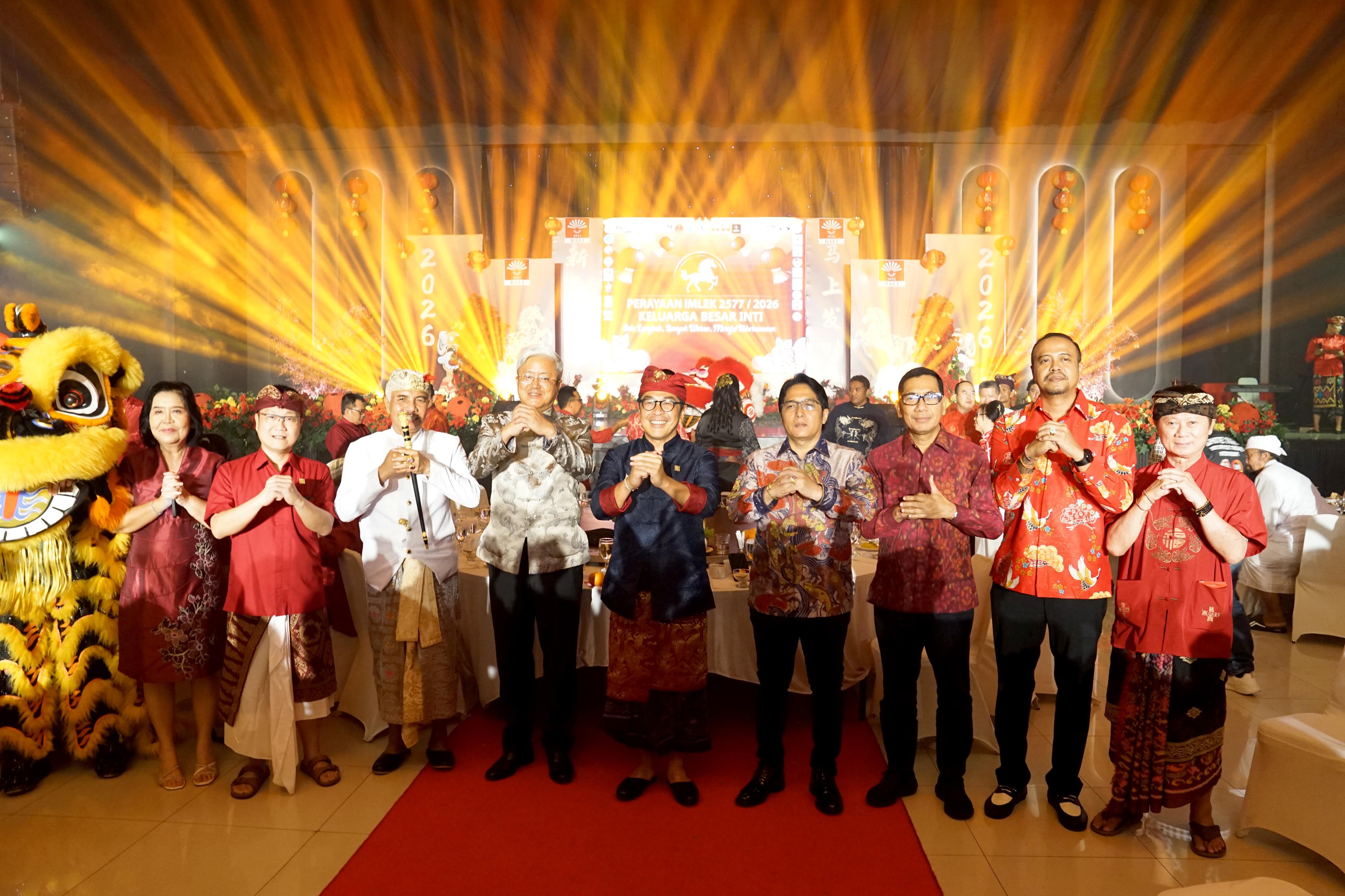 INTI Bali menggelar acara Malam Persaudaraan Imlek 2577 tahun 2026 di Hongkong Garden Restoran, Jumat 20 Februari 2026