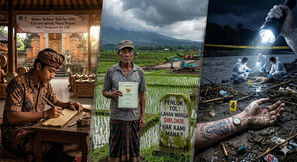Kolase peristiwa Bali pada Jumat 27 Februari 2026 hingga Sabtu 28 Februari 2o26 pagi.