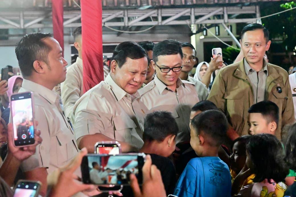 Presiden Prabowo Subianto (dua dari kiri).