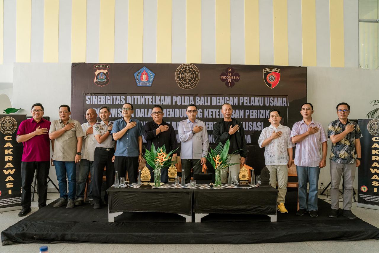 SINERGI: Jajaran Ditintelkam Polda Bali bersama OPD terkait di Pemkab Klungkung dan PHRI perkuat pengawasan dan penataan pariwisata di Nusa Penida.