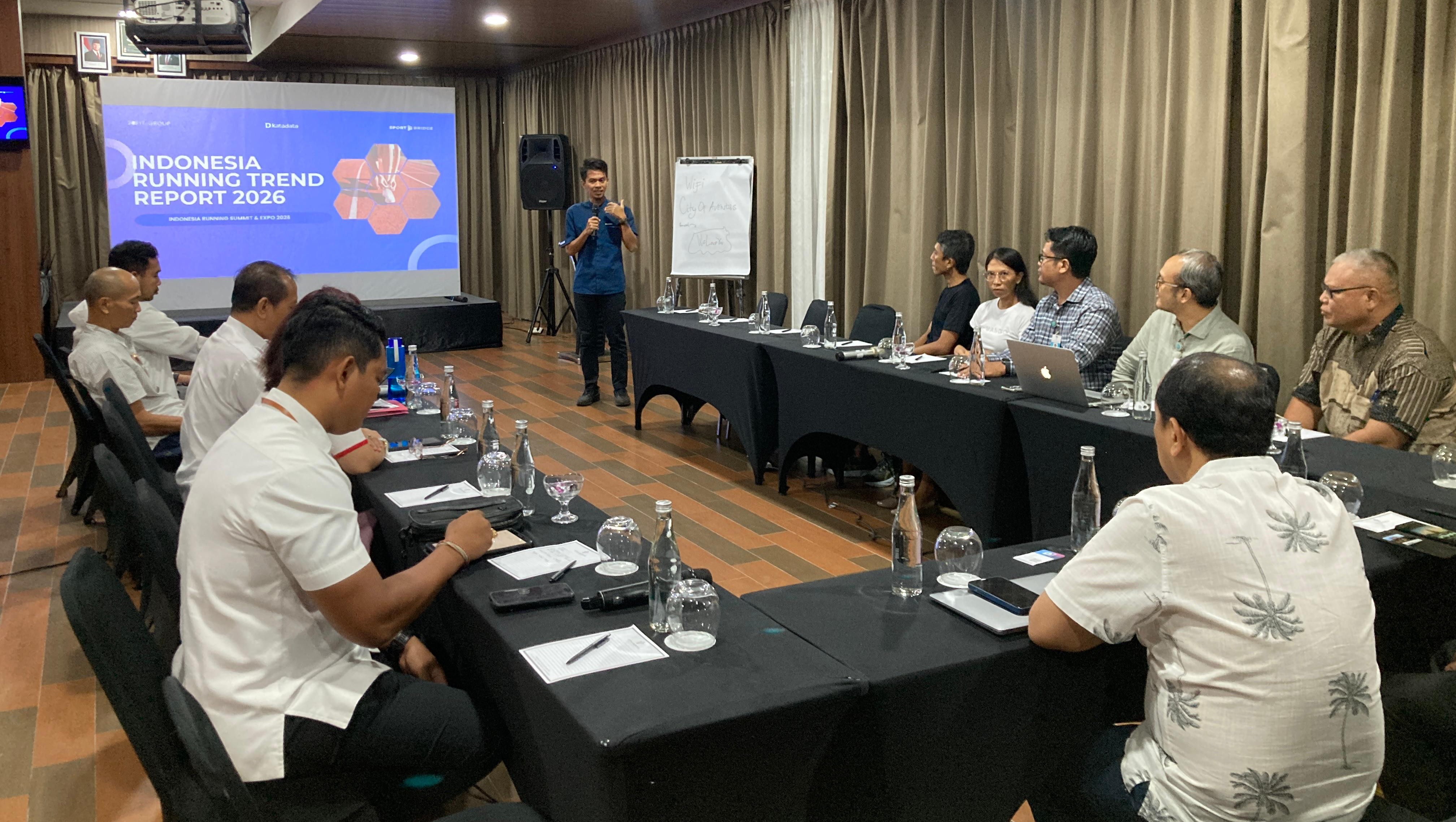 BUKAN SEKADAR CITRA: Focus Group Discussion (FGD) Industry &ndash; Indonesia Sports Running Summit &amp; Expo yang digelar oleh Katadata di City of Aventus Hotel Denpasar, Rabu (11/3/2026).