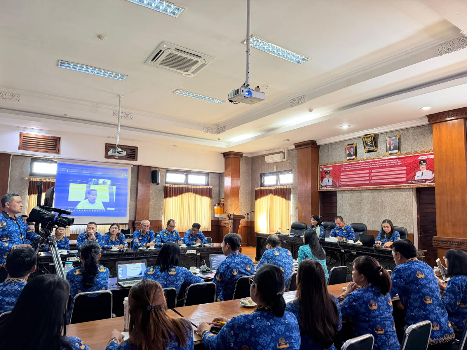 Sekda Gianyar I Gusti Bagus Adi Widya Utama, membuka Musrenbang Tematik Tim Pencegahan, Percepatan Penurunan Stunting (TPPPS) dan Rembug Stunting Kabupaten Gianyar, Kamis (12/3).