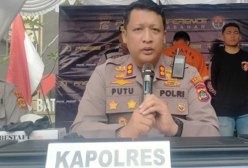 BERSIASAT UNTU KENYAMANAN: Kapolres Tabanan AKBP I Putu Bayu Pati.(juliadi/radar bali)