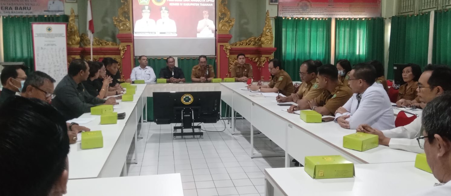 TANYA LANGSUNG : Kunjungan kerja komisi IV DPRD Tabanan ke RSUD Tabanan, Senin (16//2026). (juliadi) 