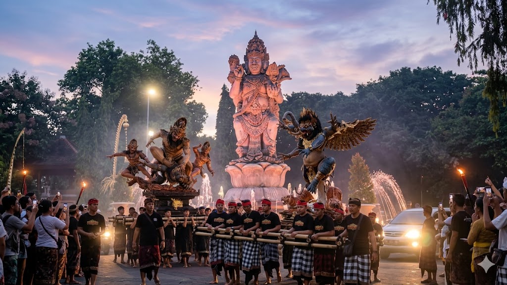 Siapkan diri Anda untuk kemeriahan Ogoh-Ogoh Bali 18 Maret 2026. Cek lokasi terbaik di Kuta, Denpasar, &amp; Ubud serta tips penting bagi turis.