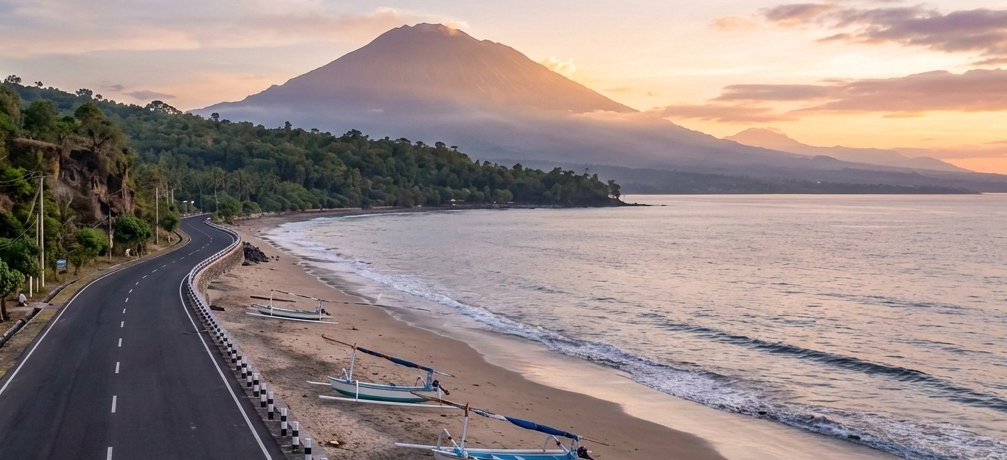 ilustrasi suasana Nyepi di Bali. (gambar digital gemini- Radar Bali)
