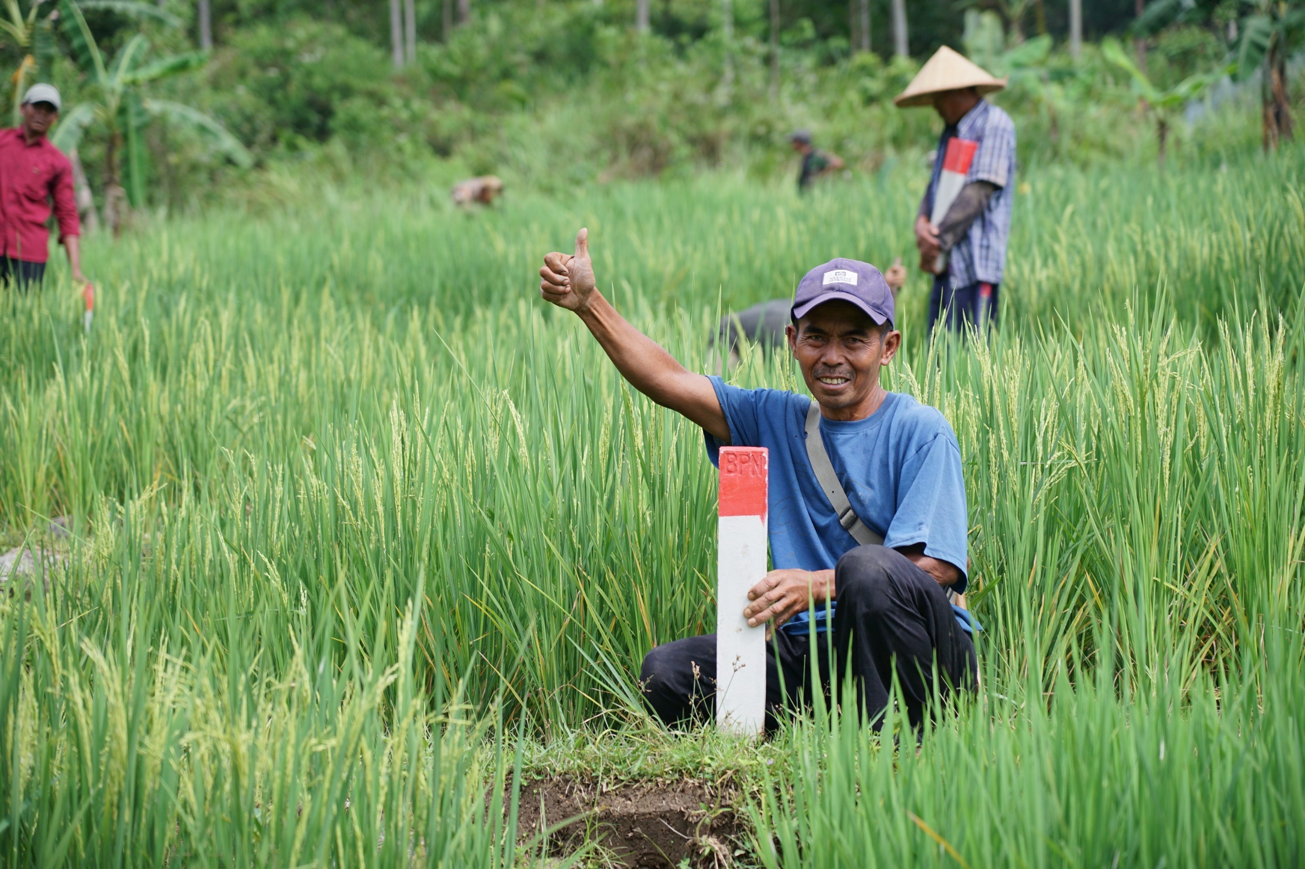 Masyarakat, khususnya yang sedang mudik untuk merayakan Idulfitri di kampung halaman, diimbau untuk memastikan batas tanahnya terlihat jelas dan terpasang kokoh.