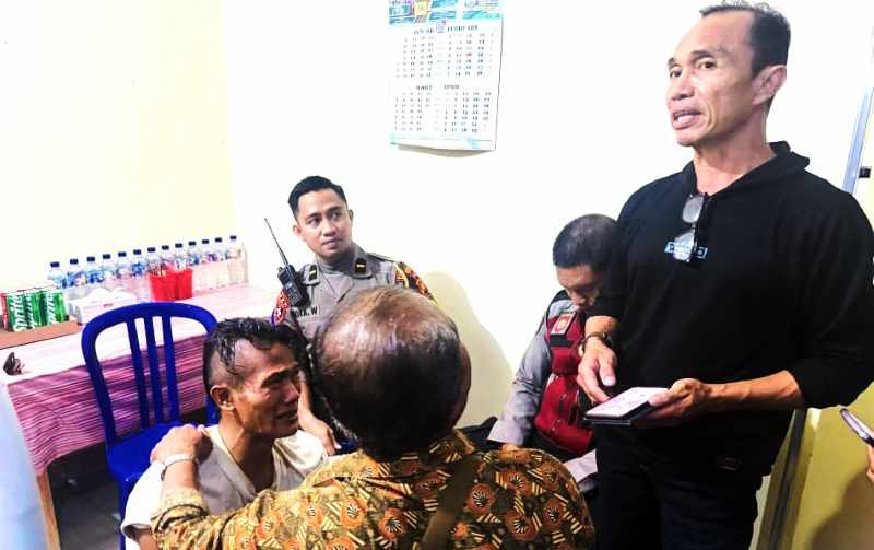 DIDAMAIKAN: Kasus dugaan pengancaman anak kepada ayah ditangani petugas Samapta Polres Gianyar.(Polres Gianyar)