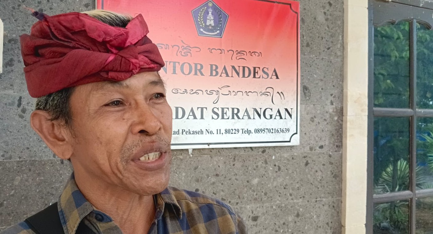 Prajuru Desa Adat Serangan, Wayan Patut.(ist)