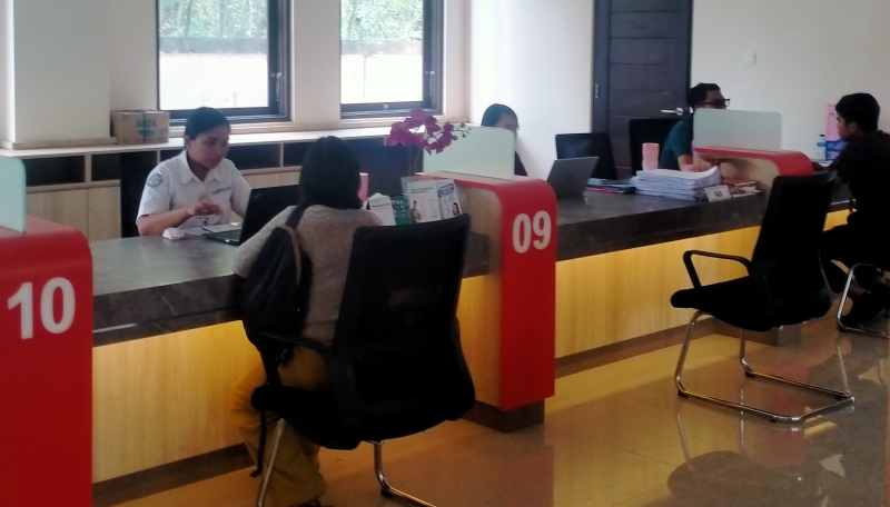 BUKA TAPI TERBATAS : Suasana Mal Pelayanan Publik (MPP) Tabanan saat libur Nyepi dan Lebaran 2026. (juliadi/radar bali)