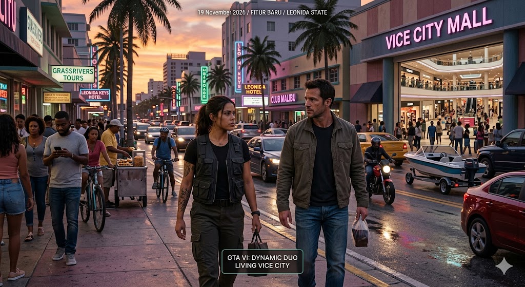 Cek fitur baru GTA 6, mulai dari duet Lucia-Jason hingga peta Leonida yang luas. Resmi meluncur 19 November 2026, simak prediksi harganya!