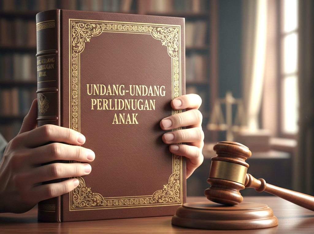 ilustrasi hukuman bagi pelanggar UU Perlindungan Anak. (gambar digital gemini/radar bali)