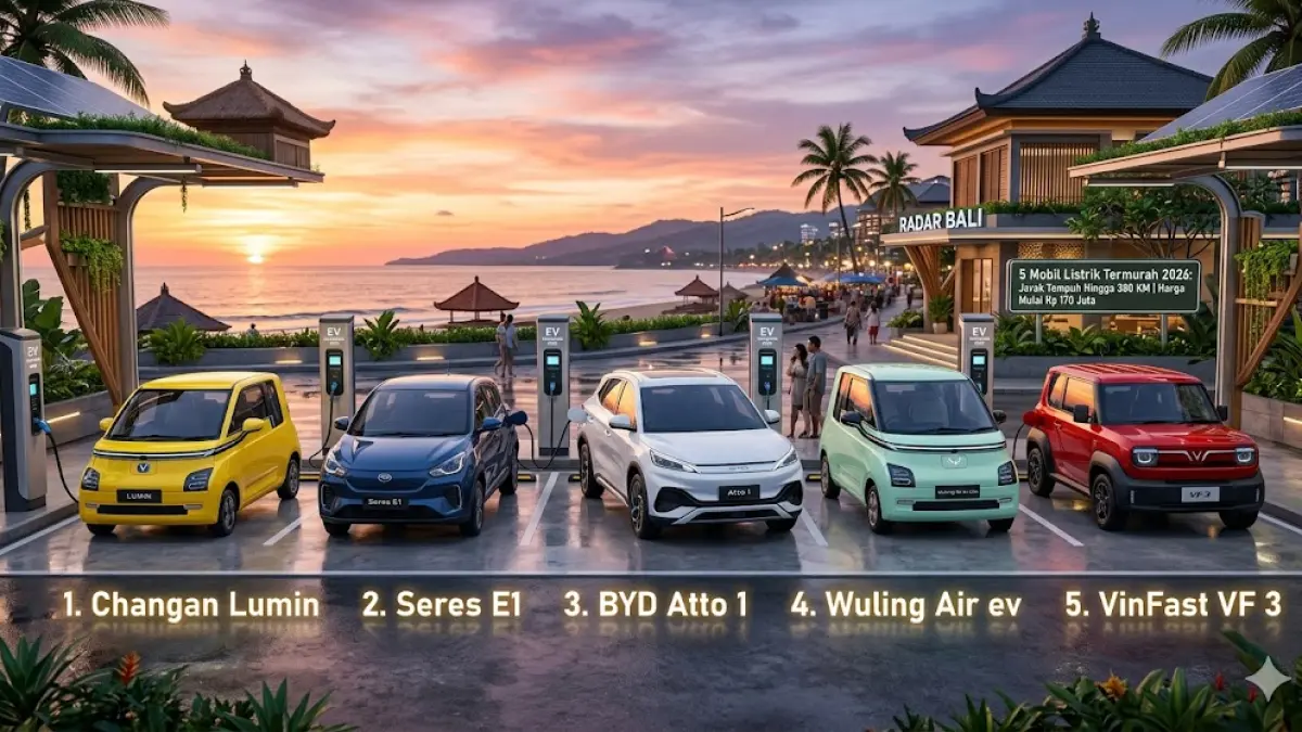 Deretan mobil listrik harga termurah 2026 dengan jangkauan terjauh dan konsumsi listrik irit. 