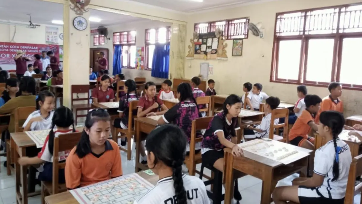 BERSAING KETAT : Atlet pelajar berlaga di Porjar Kota Denpasar 2026.(istimewa)