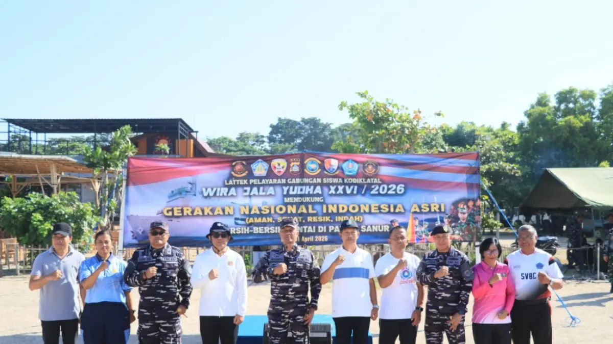 Kegiatan aksi bersih-bersih Pantai Mertasari, Sanur, Rabu (1/4), dihadiri Asisten Administrasi Umum Sekretariat Daerah Provinsi Bali I Wayan Serinah, Wali Kota Denpasar, I Gusti Ngurah Jaya Negara, Laksma TNI Avianto Rooswirawan, serta Danlanal Bali Kolonel Laut (P) Cokorda Gede Parta Pemayun.