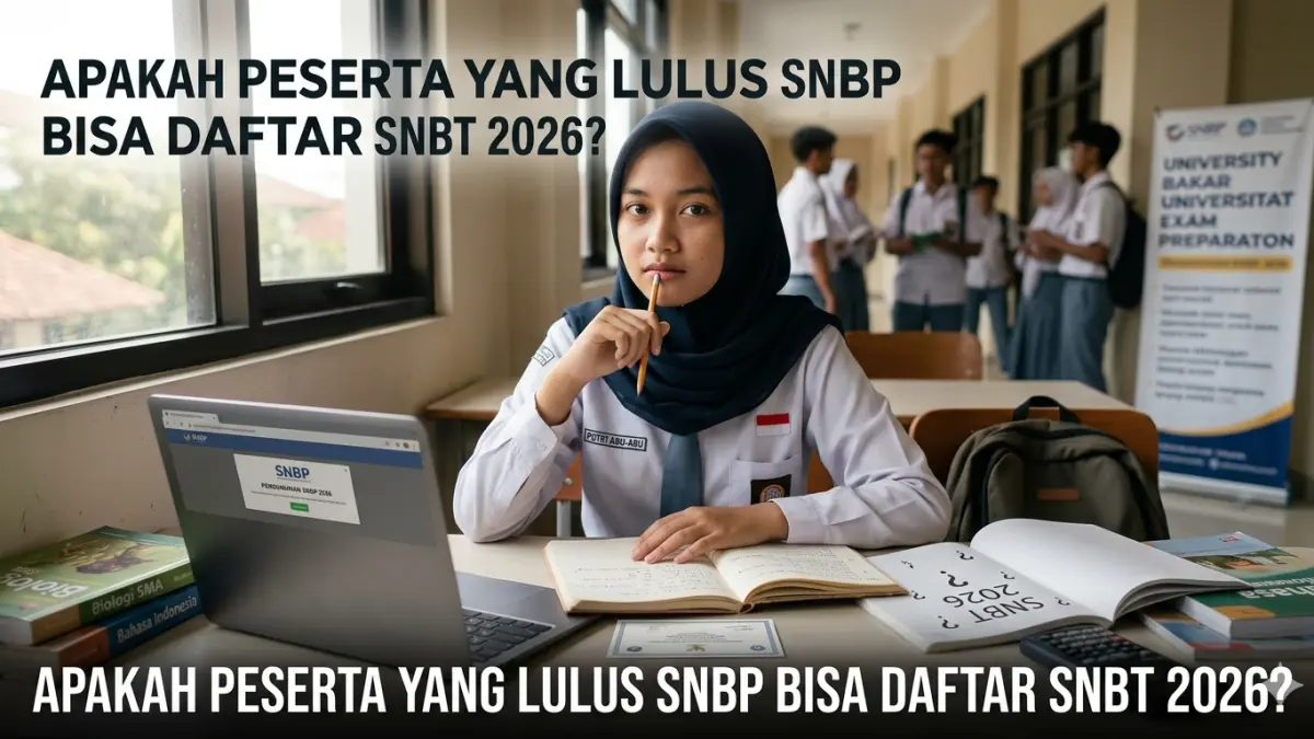 KONSEKUENSI ATURAN: ilustrasi siswa lolos SNBP (Gemini Google AI/radarbali.id)